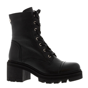 Carl Scarpa Arlot Black Leather Lace Up Ankle Boots